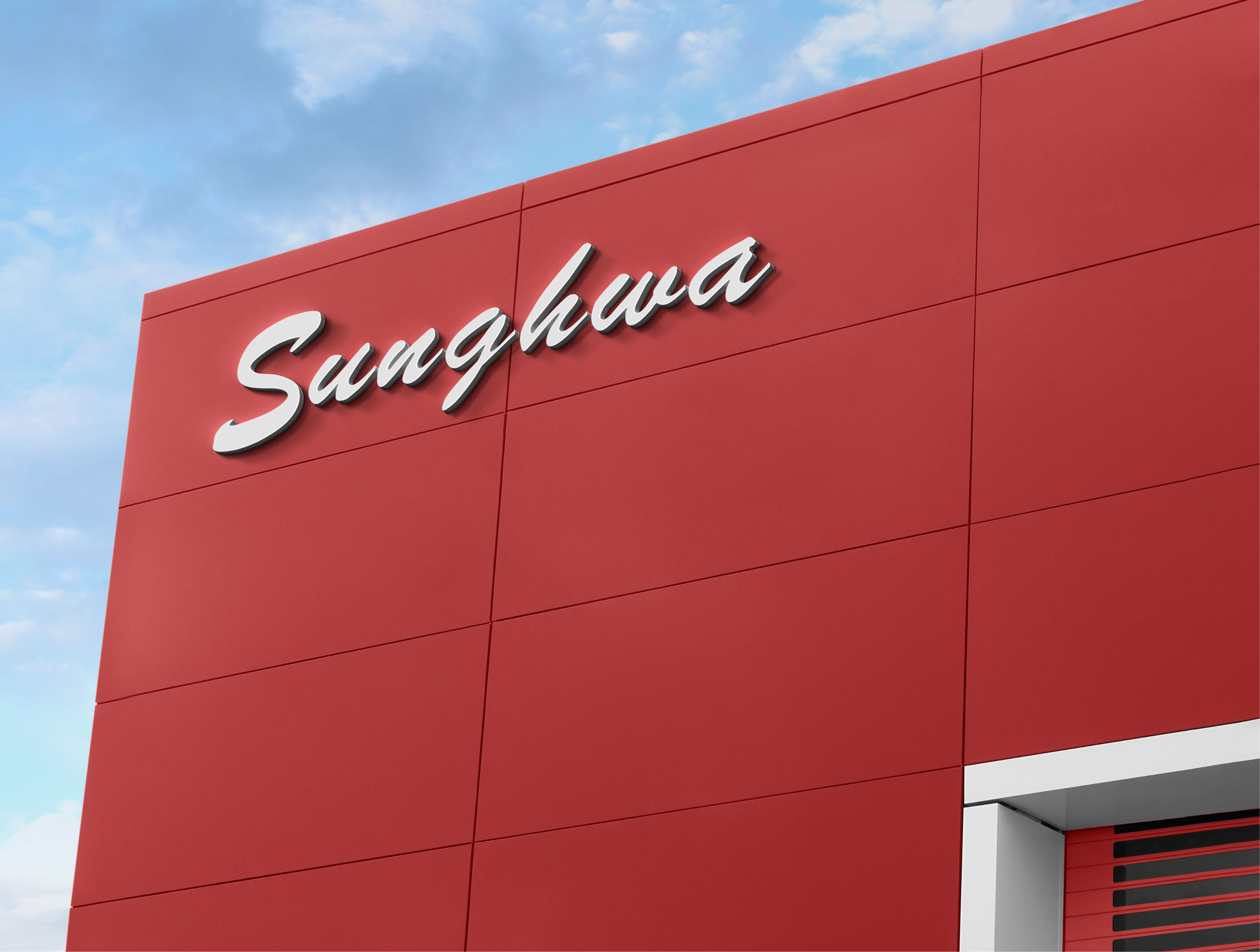 Two women sitting at a modern table talking with a city view behind them.